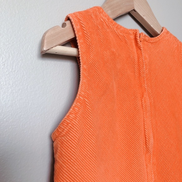 H&M 2-3 years orange cord dress with embroidery - Picture 7 of 9